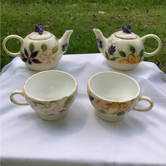 Floral Vintage Style Tea For One Set - Picture 5 of 8